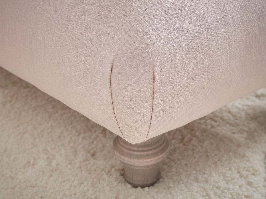 Artes Ottoman â€“ Soft Blush Herringbone