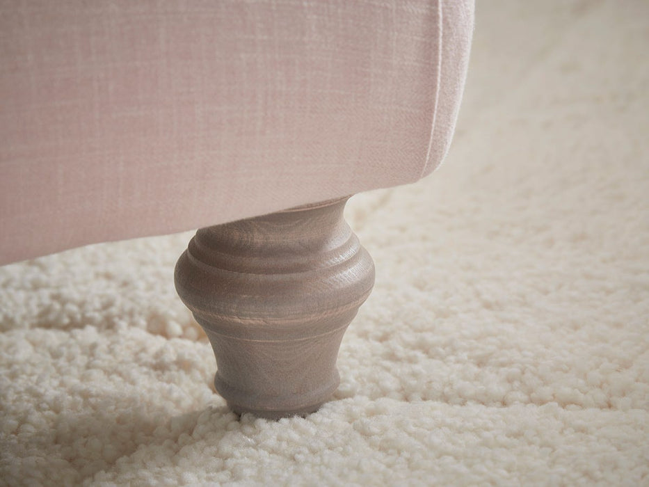 Artes Ottoman â€“ Soft Blush Herringbone