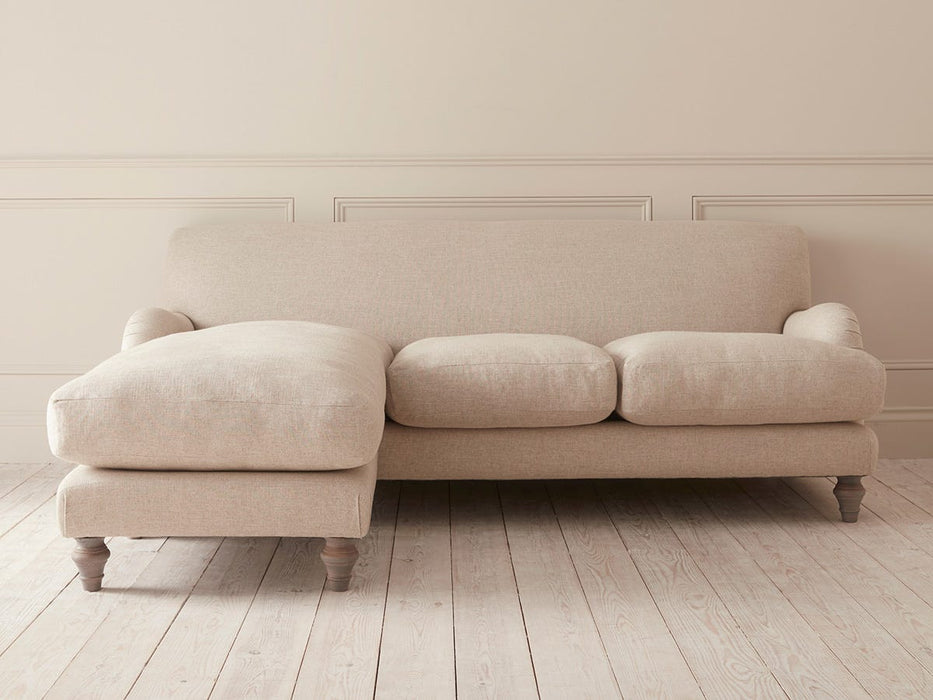 Reine Chaise Right Hand Facing Sofa Oat Cotton Linen