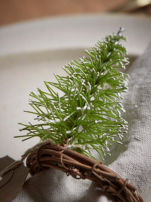 Four Brush Trees Napkin Rings