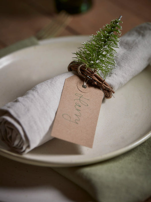Four Brush Trees Napkin Rings