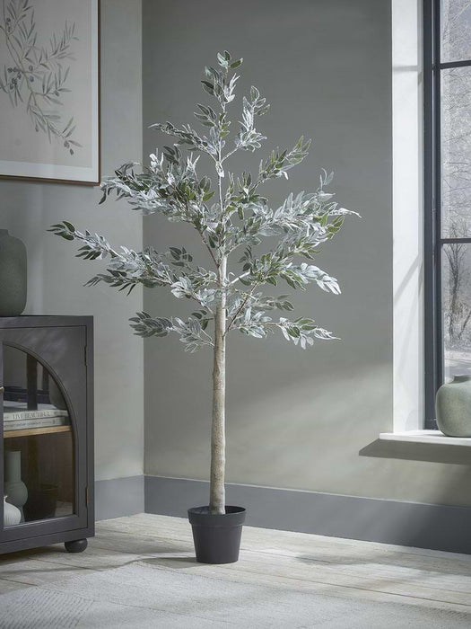 Indoor Outdoor Light Up Faux Olive Tree