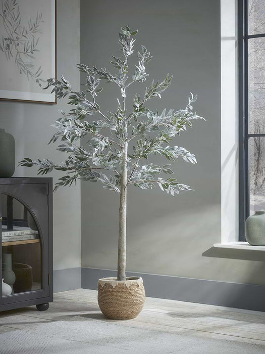 Indoor Outdoor Light Up Faux Olive Tree