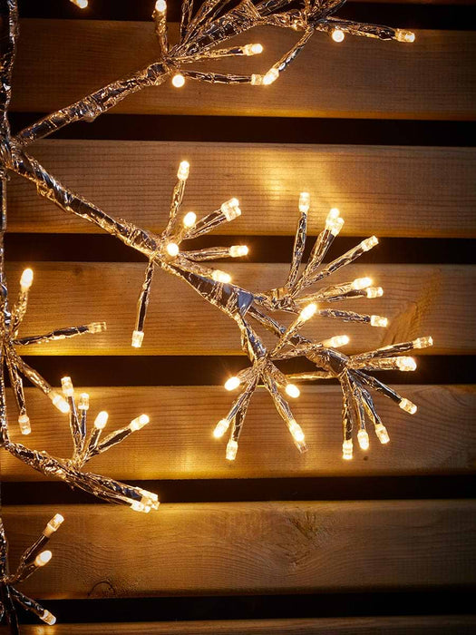 Indoor Outdoor Light Up Silver Snowflake