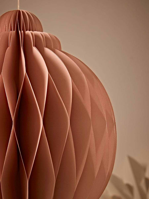 Supersized Honeycomb Paper Drop - Dusky Blush