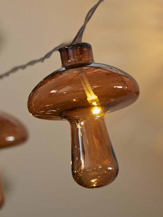 Glass Mushroom String Lights