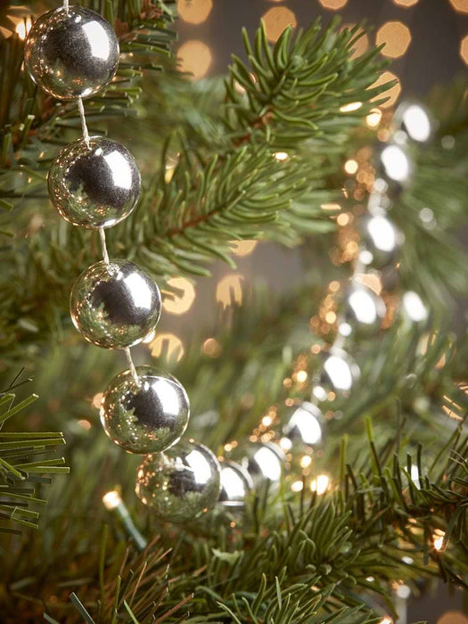 Silver Beaded Garland - Large