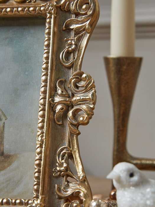 Golden Filigree Photo Frame