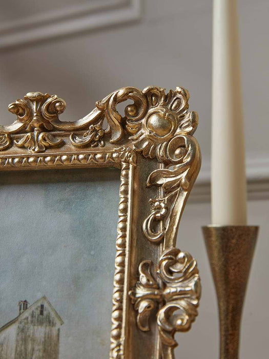 Golden Filigree Photo Frame