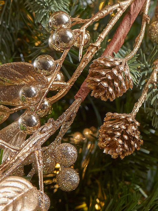 Golden Berry & Pinecone Garland