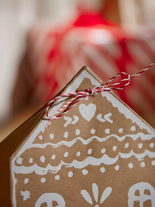 Five Gingerbread House Gift Bags
