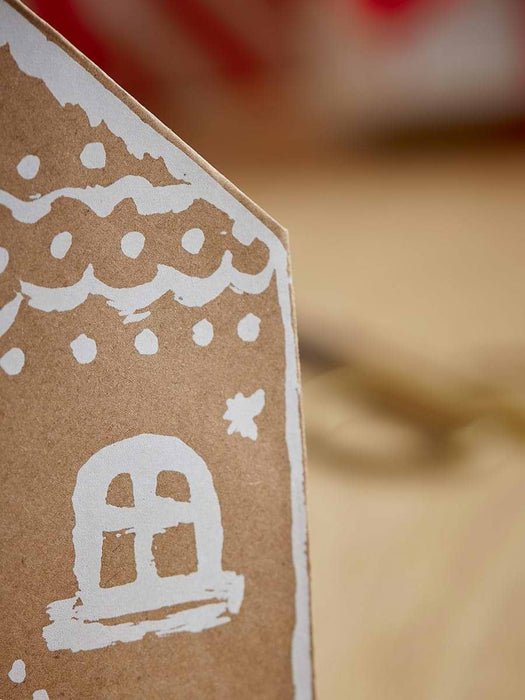 Five Gingerbread House Gift Bags