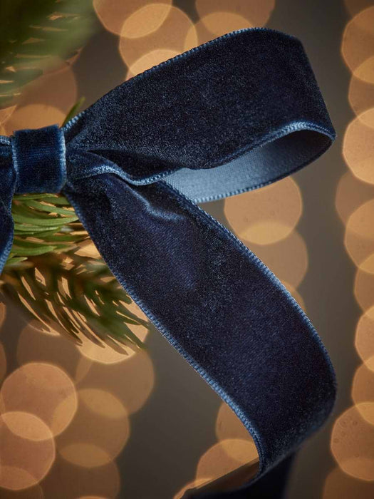 Twelve Slim Velvet Tree Bows