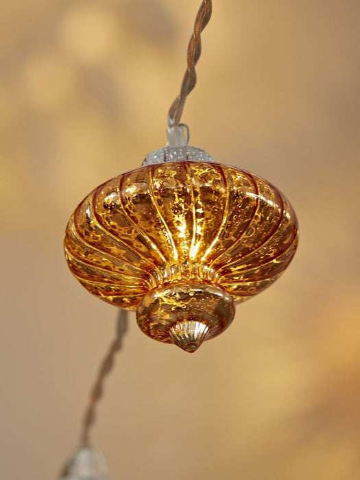 Mercuried Glass Lantern String Lights