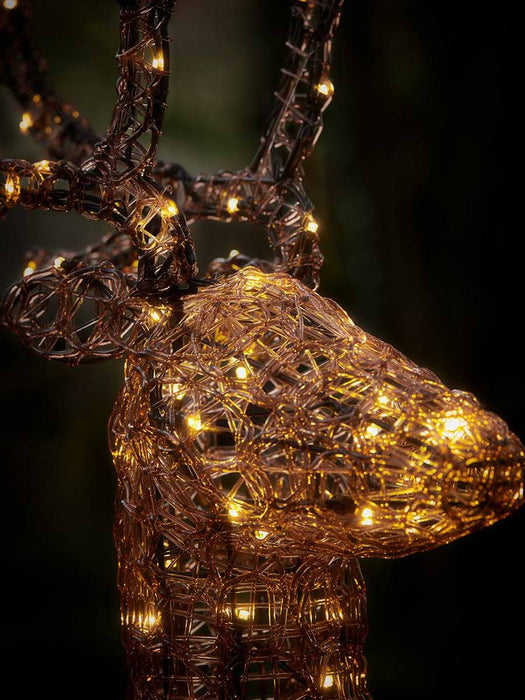 Amber Acrylic Light Up Reindeer