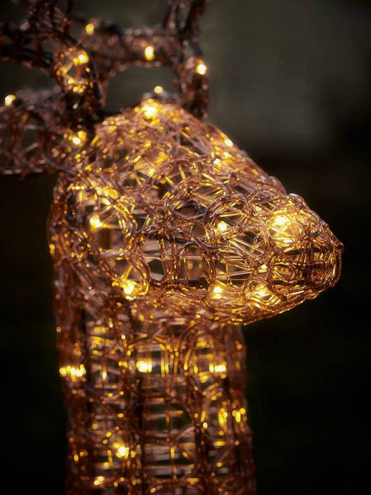 Amber Acrylic Light Up Reindeer