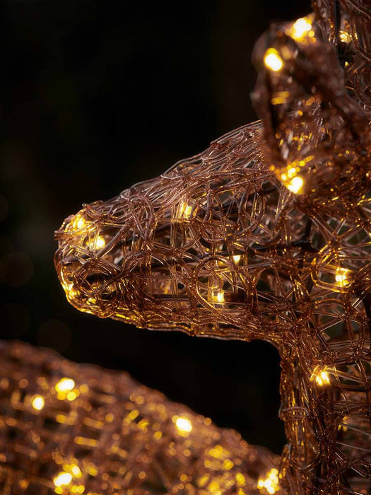 Amber Acrylic Light Up Deer