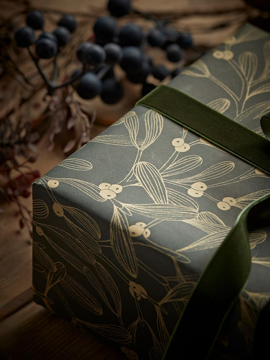 Mistletoe Recycled Wrapping Paper - 10m