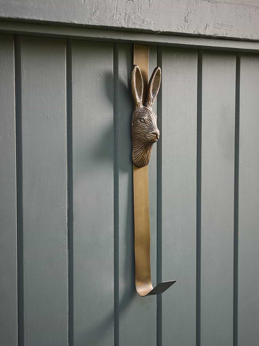 Brass Hare Wreath Hanger