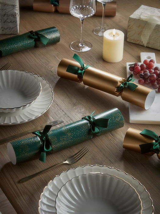 Six Luxury Handmade Deco Starburst Crackers