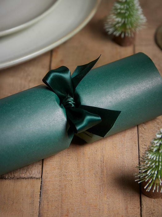 Six Luxury Handmade Forest Green Crackers