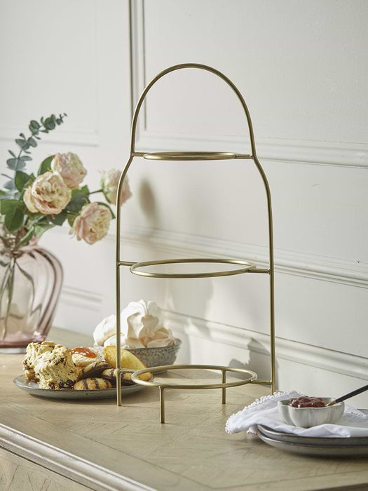 Three Tiered Cake Stand - Brass