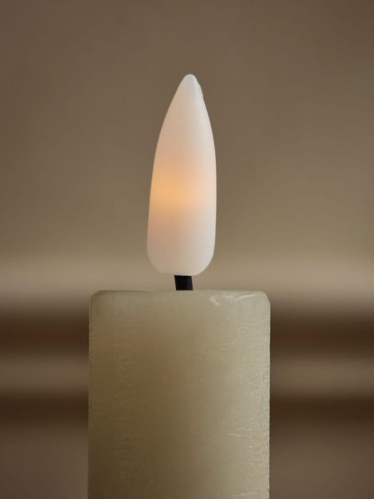 Two LED Faux Dinner Candles