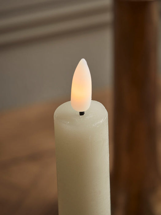 Two LED Faux Dinner Candles
