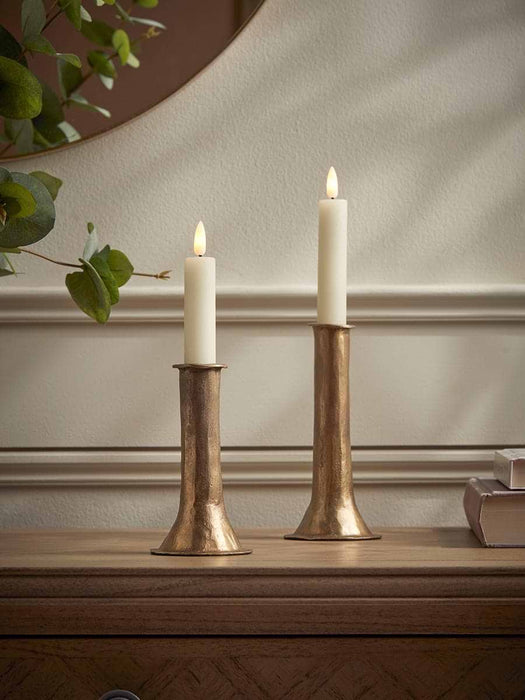 Two LED Faux Dinner Candles
