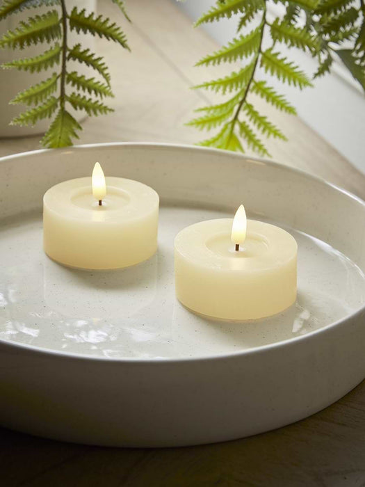 Two LED Faux Candles - Low