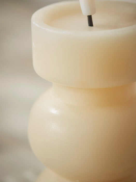 LED Abstract Faux Candle - Ivory