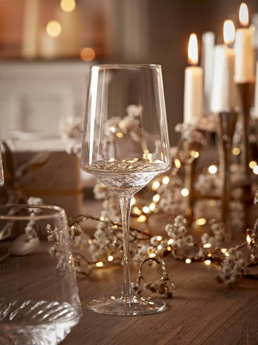 Four Spiral Wine Glasses