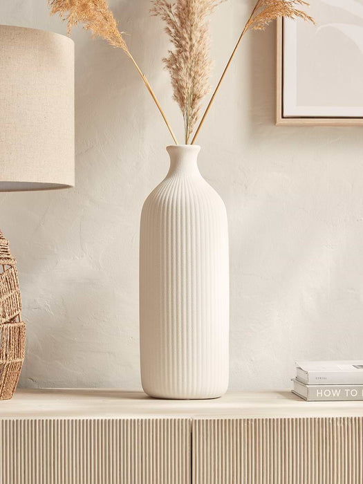 White Lara Vase - Tall