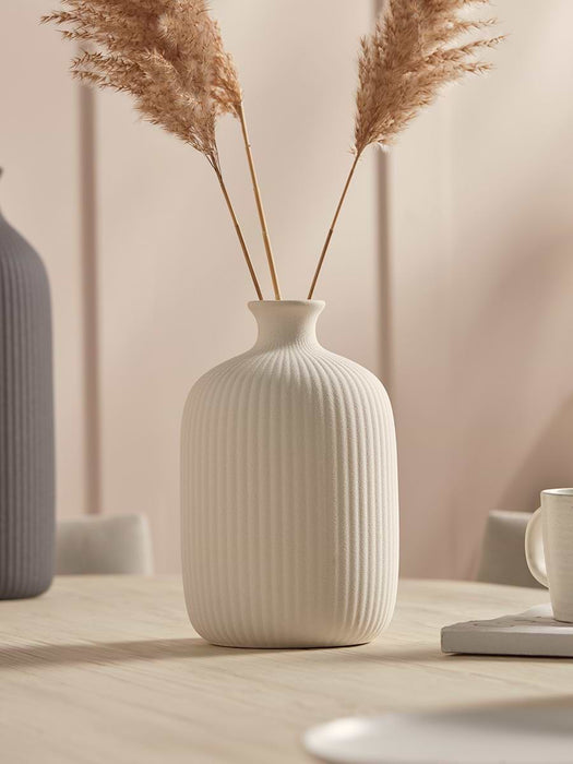 White Lara Vase - Small