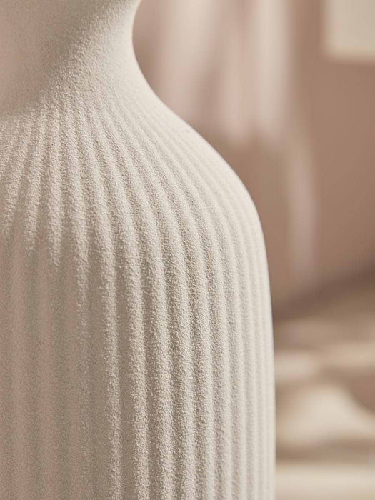 White Lara Vase - Medium