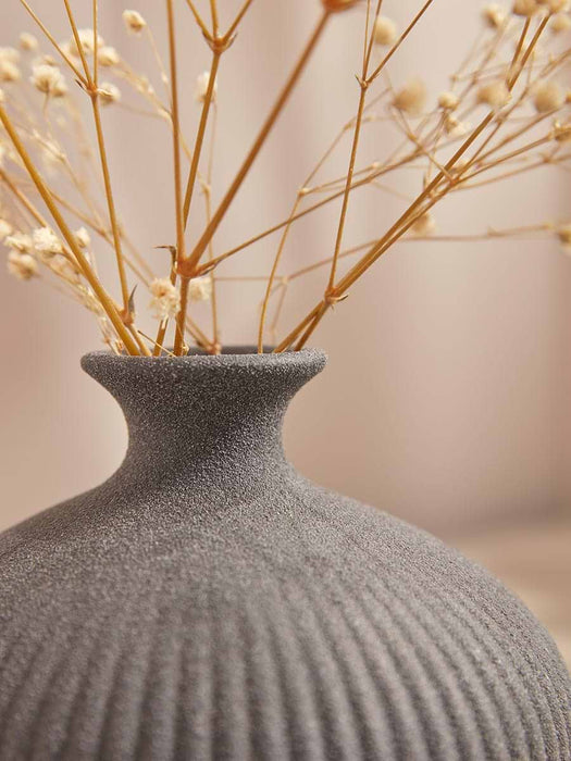 Black Lara Vase - Rounded