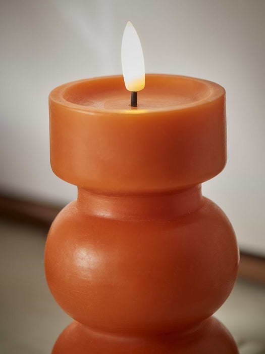 LED Abstract Faux Candle - Cinnamon