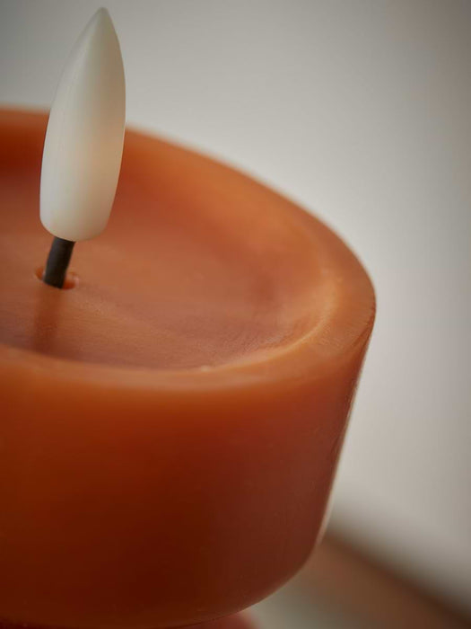 LED Abstract Faux Candle - Cinnamon