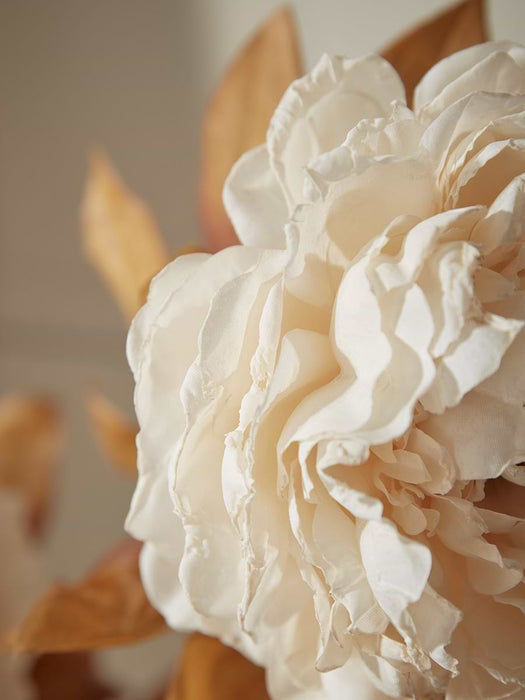Three Faux Peony Stems