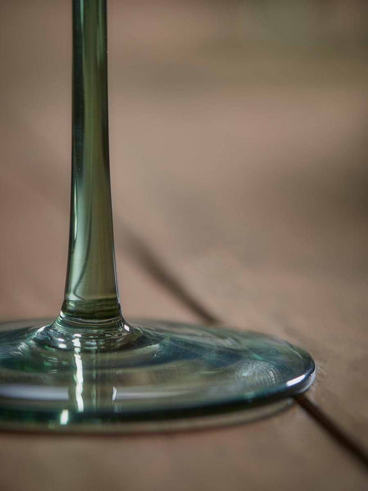 Four Olive Wine Glasses