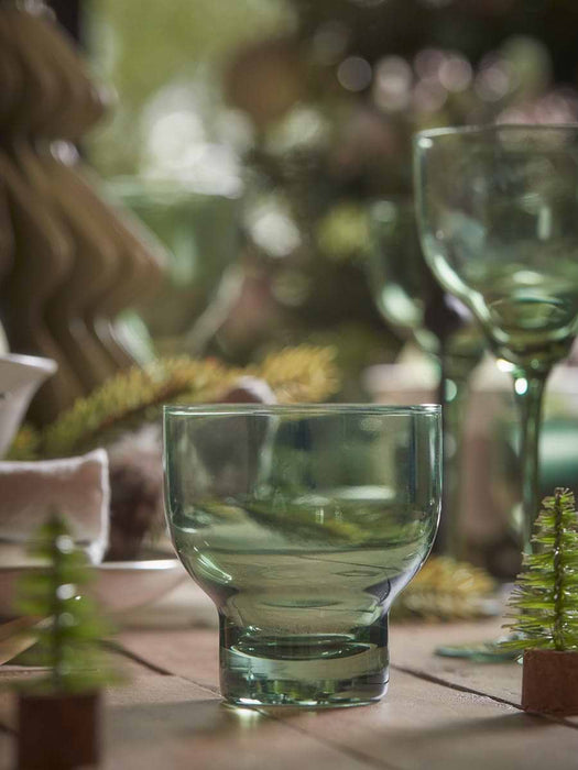 Four Olive Wine Glasses