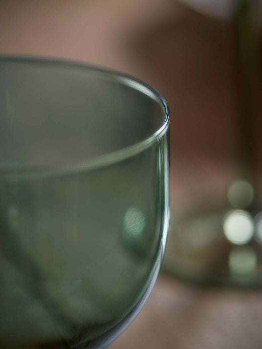 Four Olive Wine Glasses