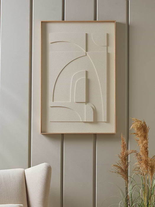 Layered Framed Abstract Canvas