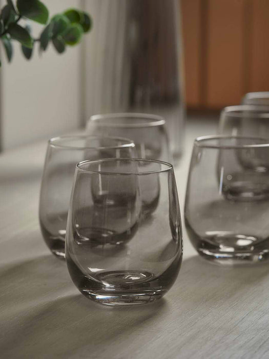 Six Smoked Tumblers