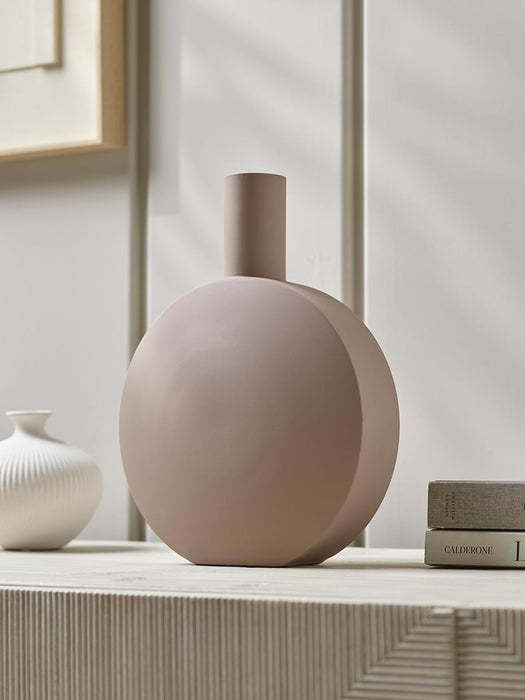 Steel Vase - Taupe