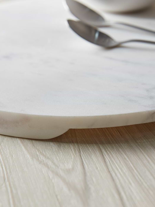 Round Marble Serving Board - Large