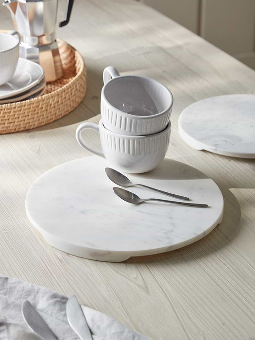 Round Marble Serving Board - Large