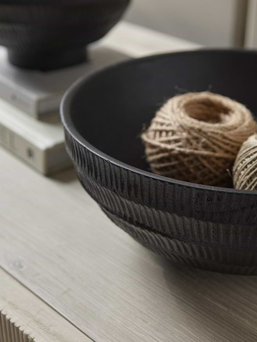 Etched Mango Wood Bowl - Large