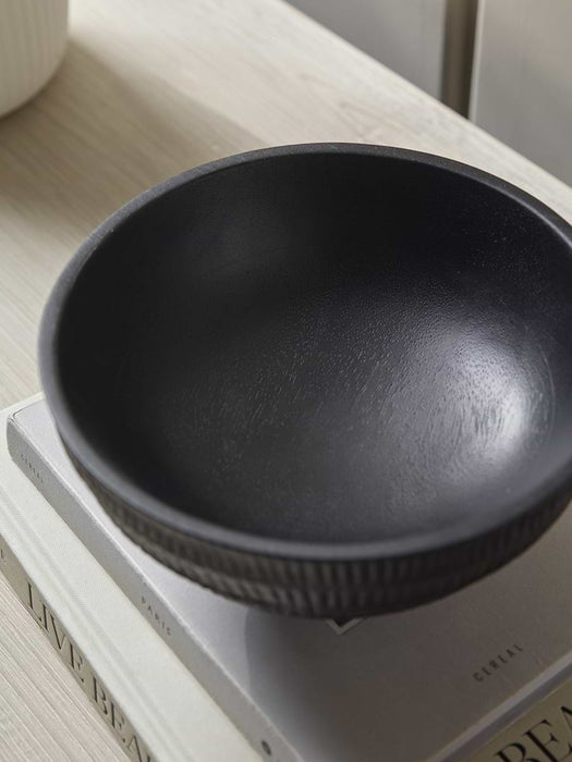 Etched Mango Wood Bowl - Small