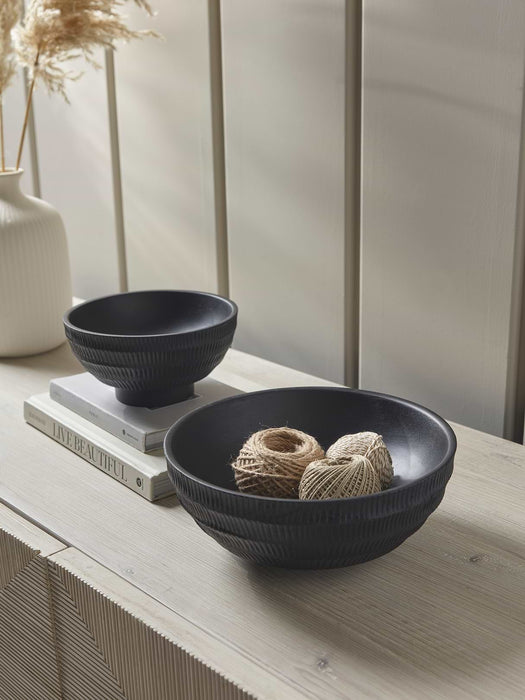 Etched Mango Wood Bowl